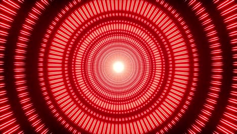 fast flickering red thin circular light