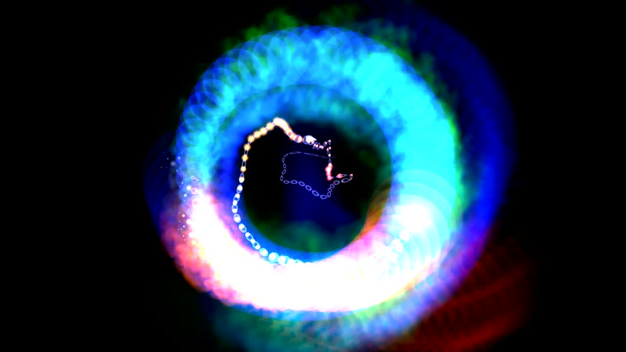 animación digital de una luz mística