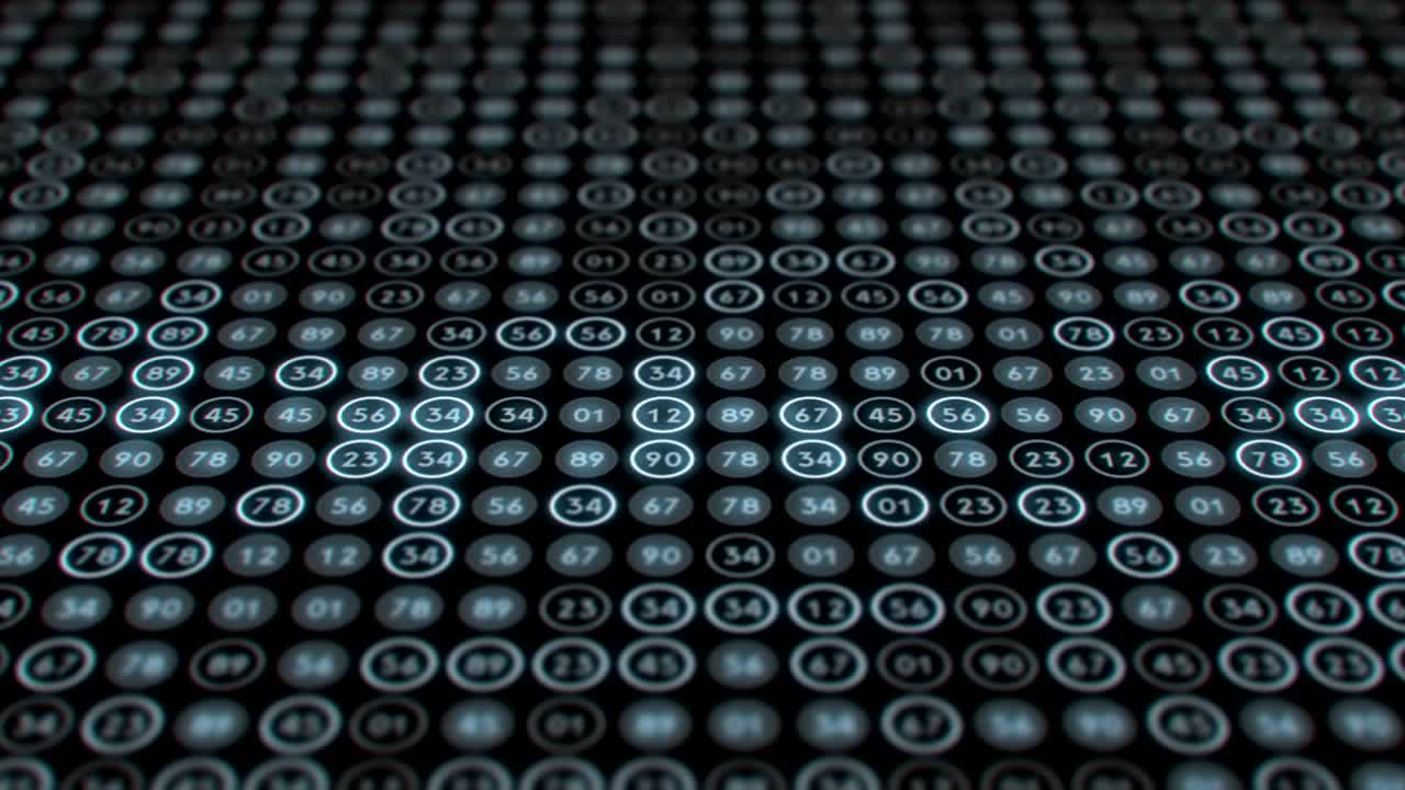 Random double digit numbers in a grid.