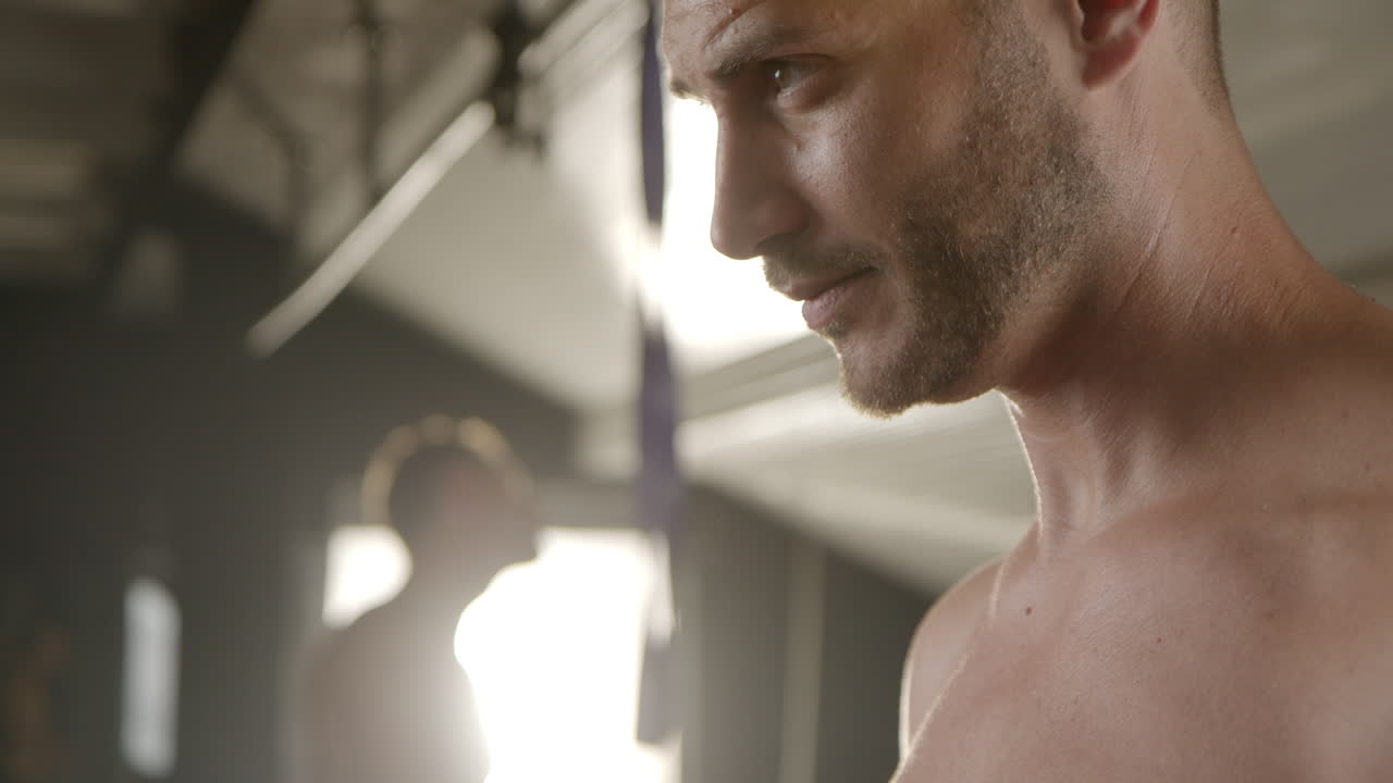 Close-up of a Fit Man's Face