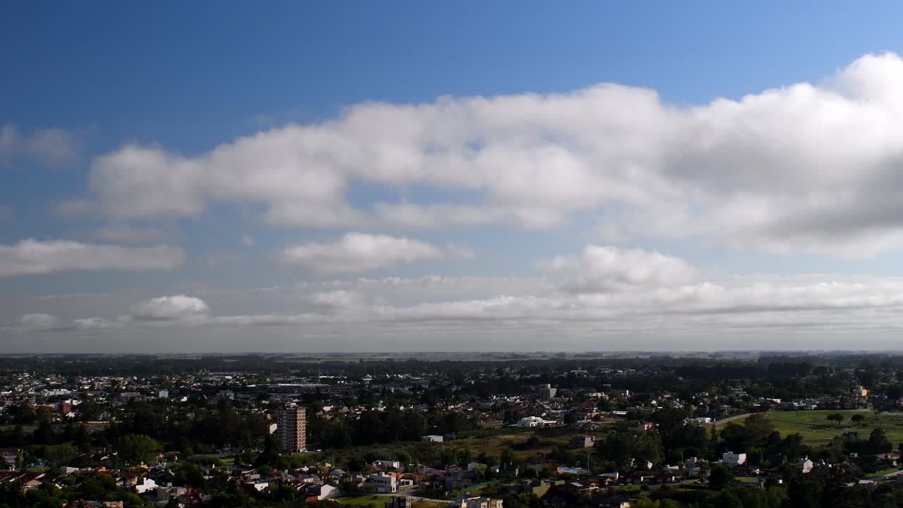 The beautiful and peaceful city of Tandil, Argentina - wide shot