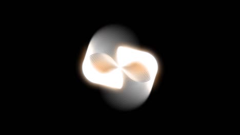 animación de formas geométricas abstractas. un fondo lleno de imaginación y creatividad. el fondo es negro. el color es amarillo.
