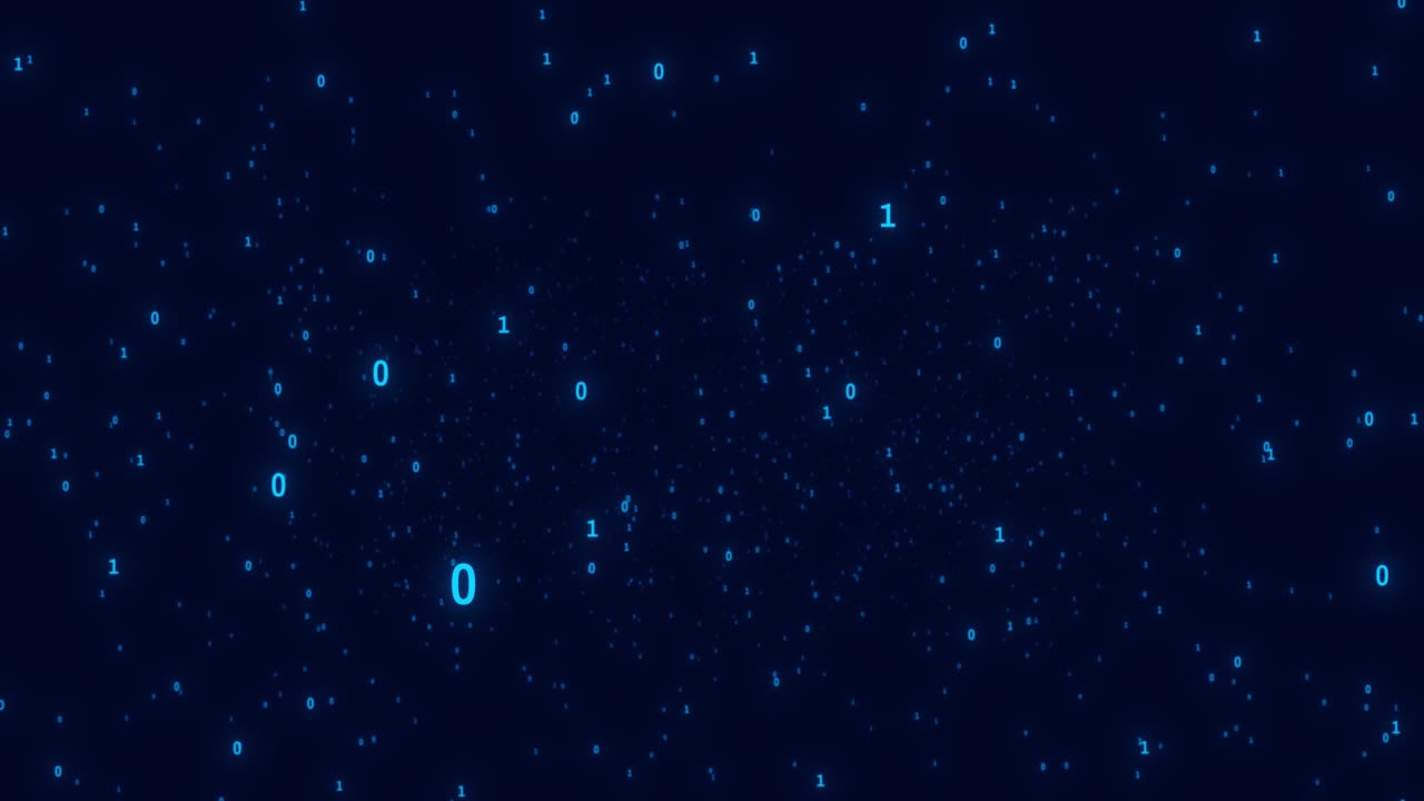 Cyberspace big data digital business hi tech matrix tunnel binary code encrypted nodes technology