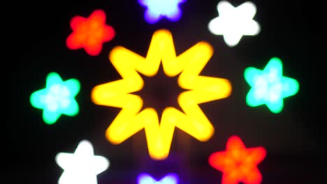abstract burry background of light, night light of party : 4k