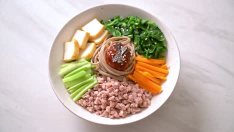 Korean-spicy-cold-noodles---bibim-makguksu-or-bibim-guksu---Korean-food-style