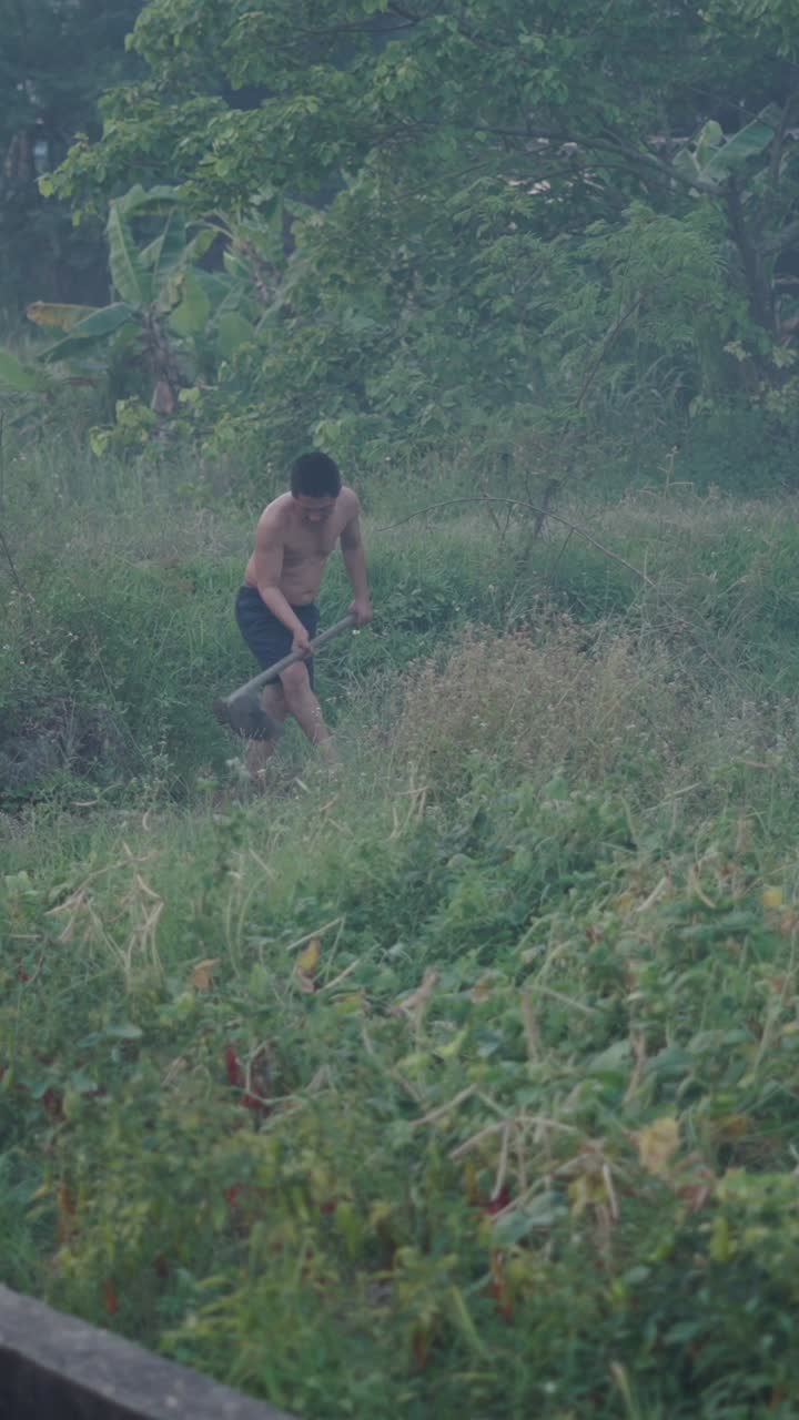 Man working in a field