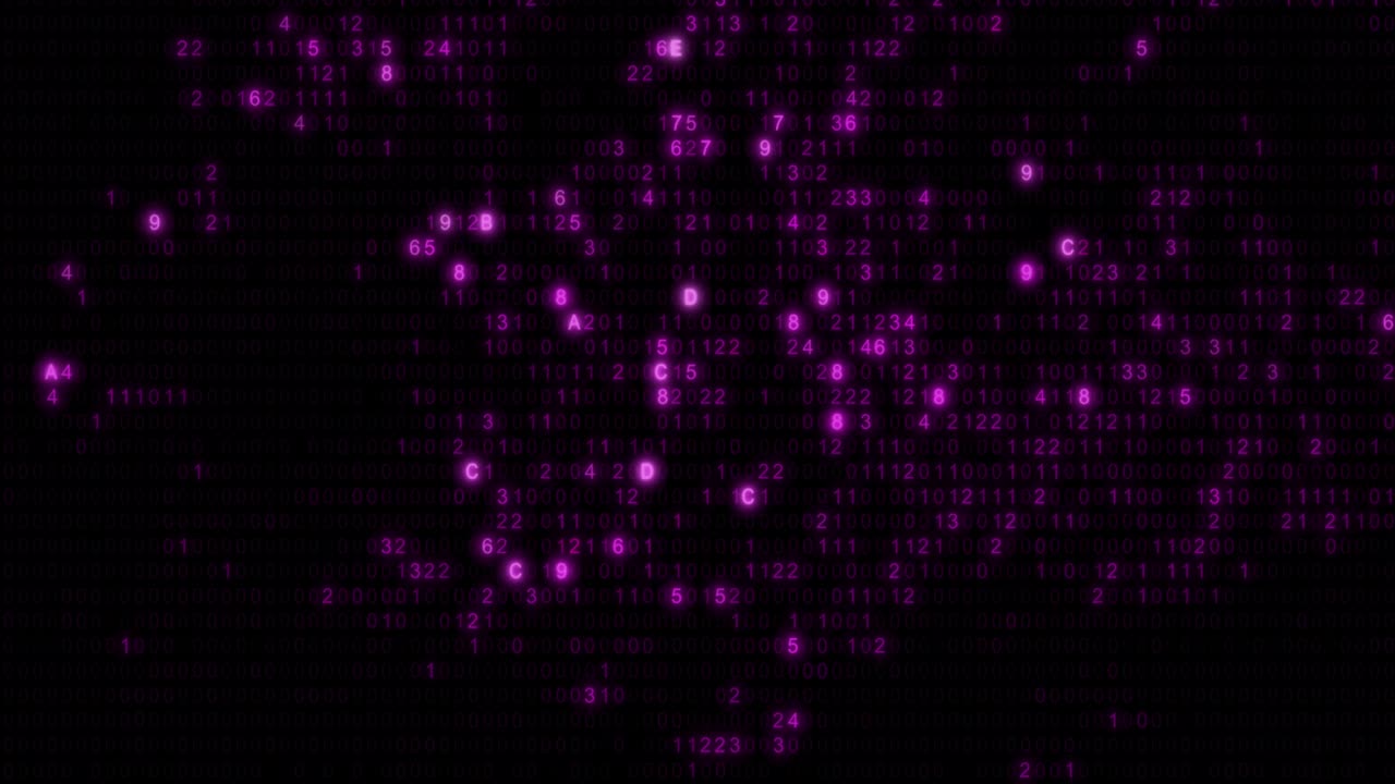 Abstract Pink Computer Hex Code Machine Learning Algorithm Hud Design Template Loop Background