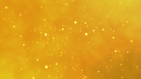 golden bokeh flowing and glittering around. magic moment. elegant background. glitter feel. bright.