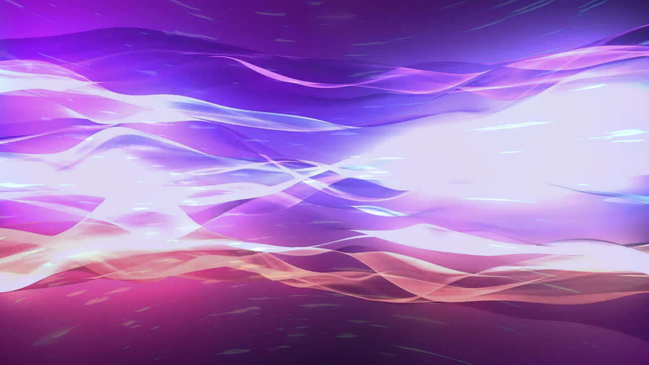 Animation of neon trails moving on black background