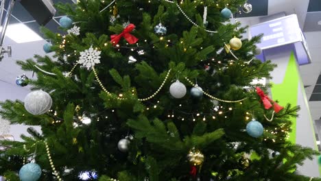 christmas tree in a modern building