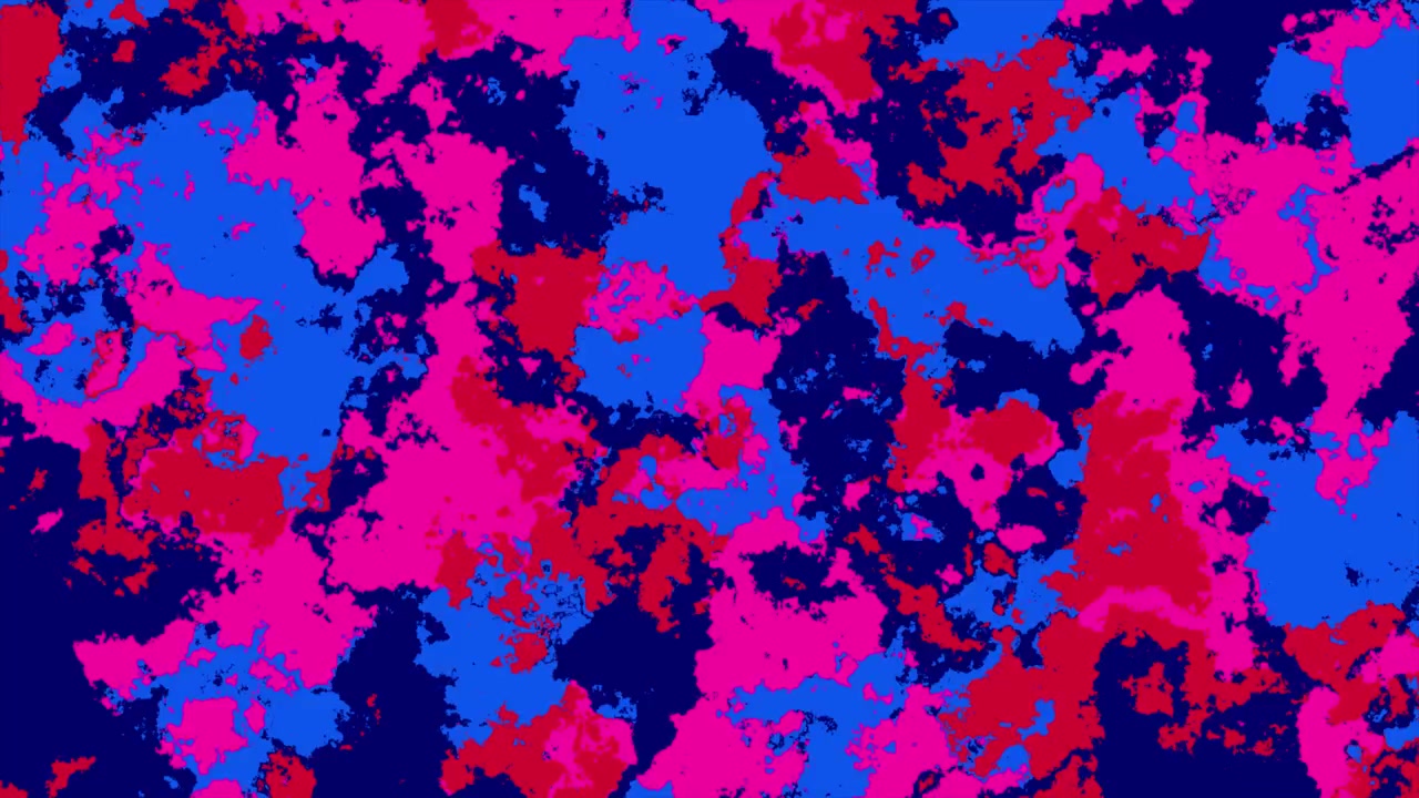 Motivo Astratto Dinamico con Colori Cangianti Blu, Rosso e Rosa