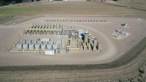 drone side drift of this hydraulic fracturing  pad