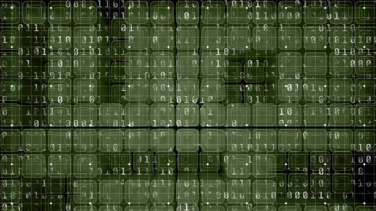 녹색 배경으로 통계의 애니메이션