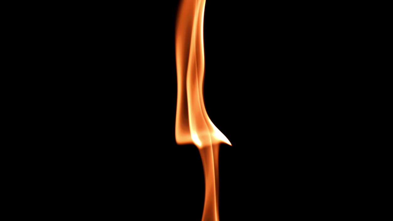 Slow Motion Golden Smoke Rising on Black Background