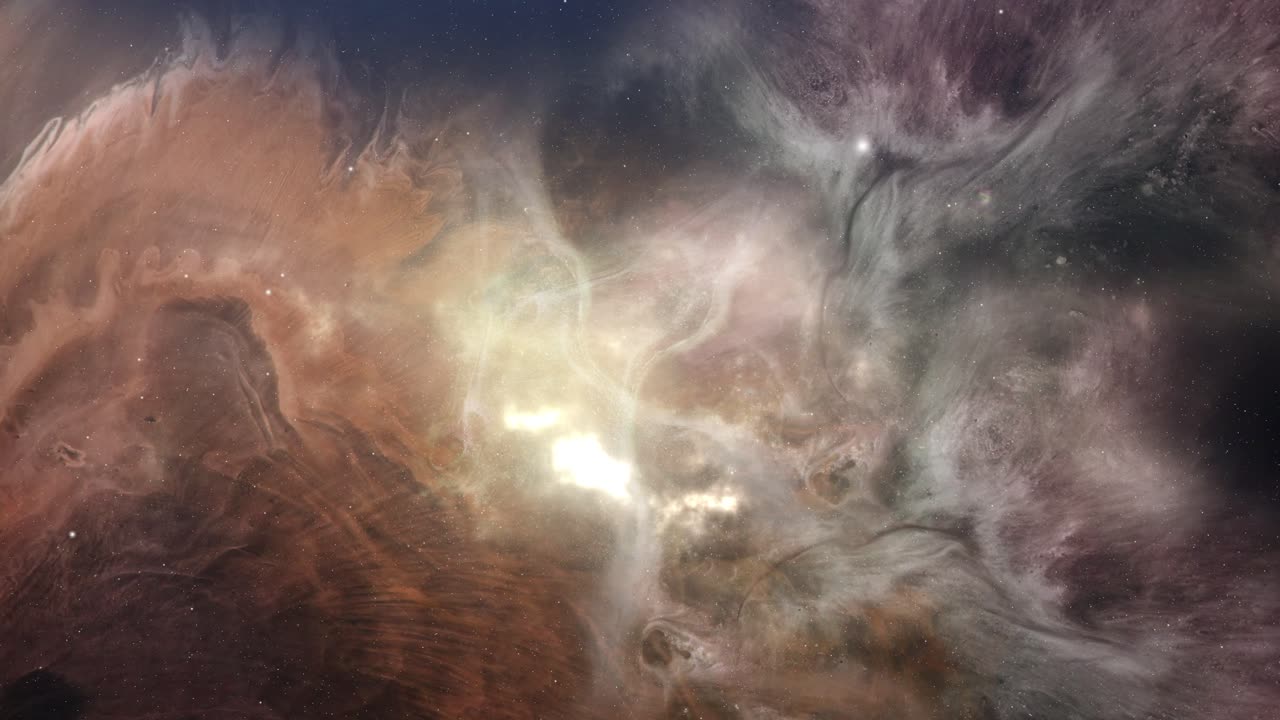 nebulosa brillante brillante en el espacio