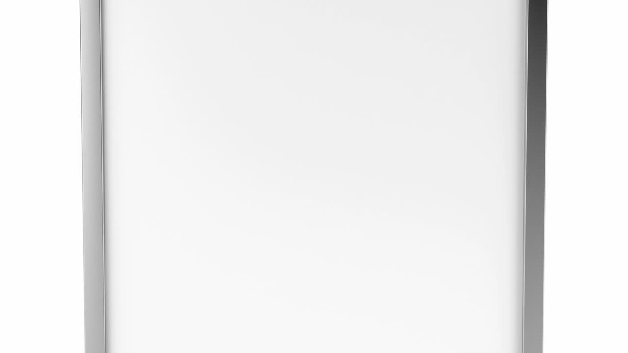 Silver advertising stand