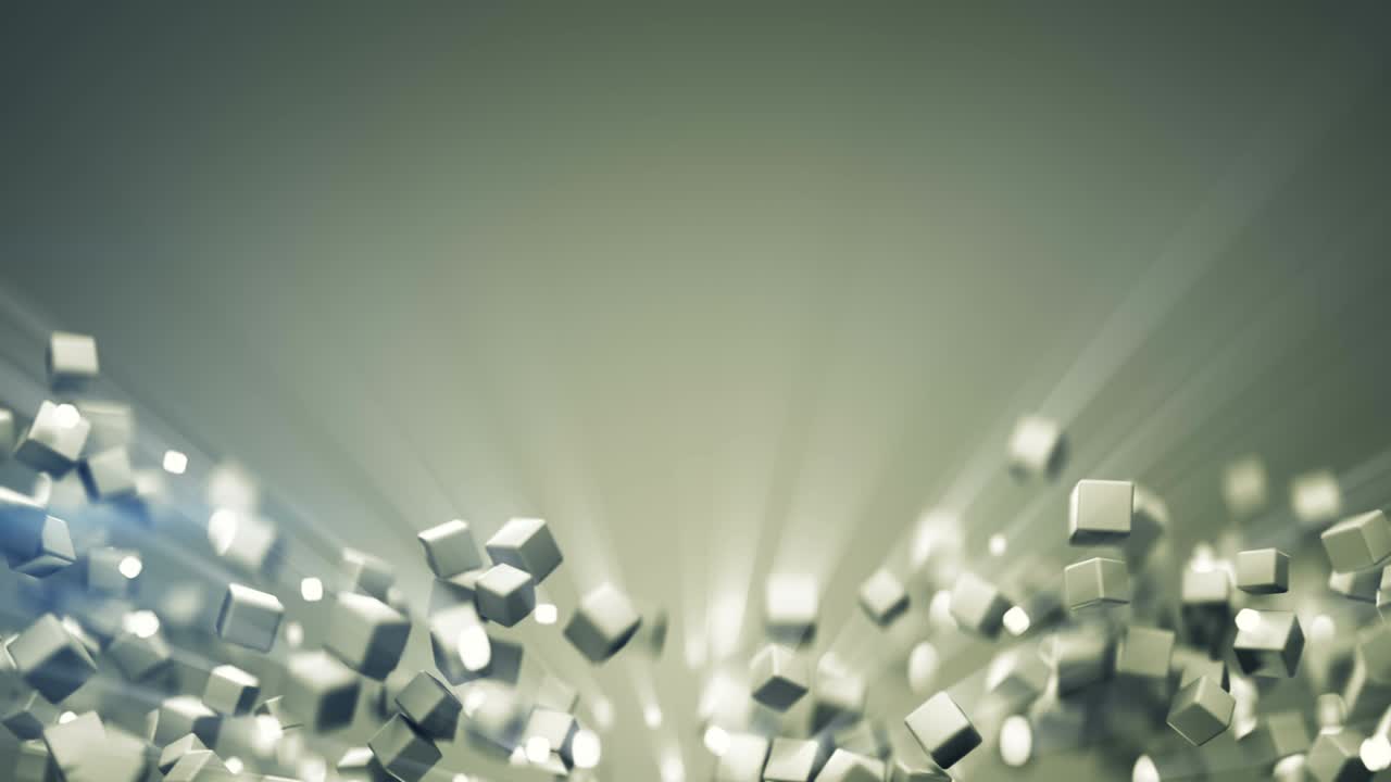 반사 및 반이는 큐브 3d 렌더링 애니메이션