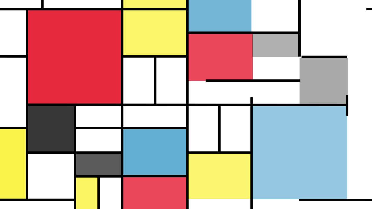 animated abstract background with squares. art history footage.