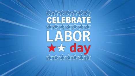 Animation-of-labor-day-text-over-stars,-red,-white-and-blue-colours-of-united-states-of-america
