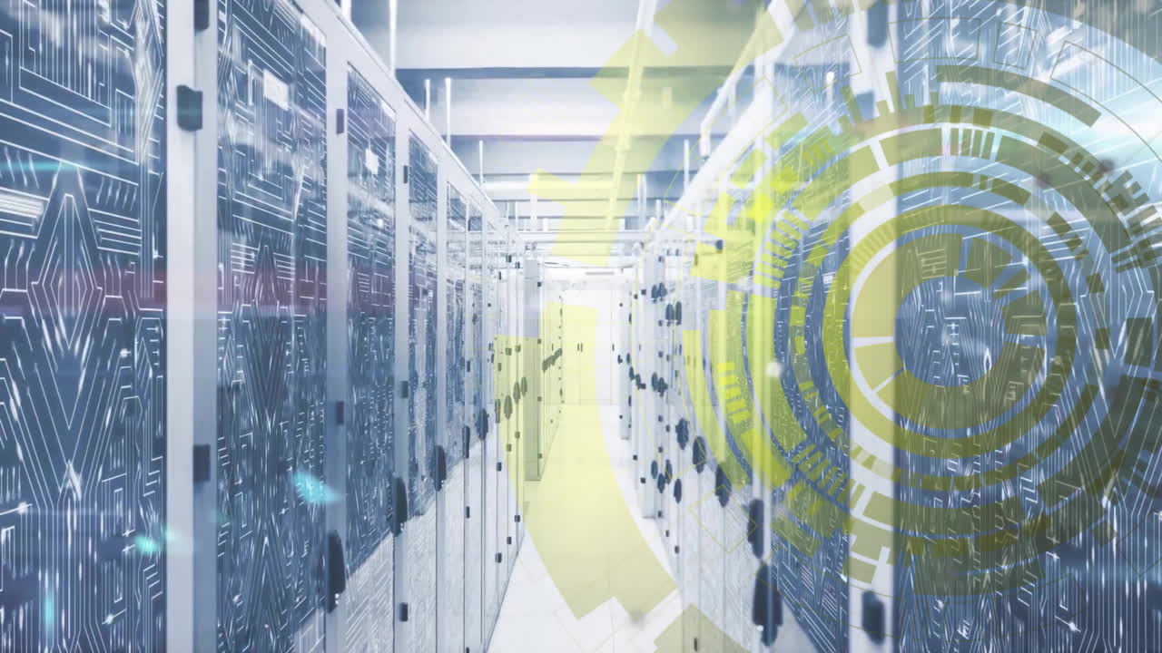 Animation of scope with data processing over computer servers
