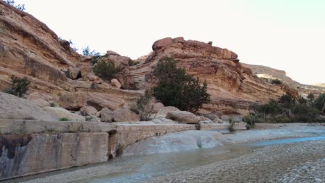 Un-Río-En-Medio-Del-Desierto-Del-Sahara-Argelia-Biskra