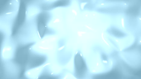 abstract undulating organic liquid like candy, milk, milkshake boiling 4k loop able light blue background video