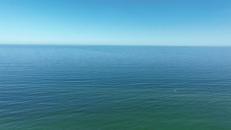 calm ocean, clear blue sky