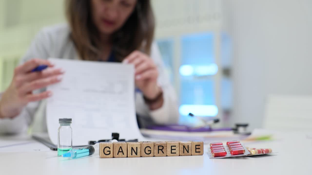 Gangrene Medical Concept