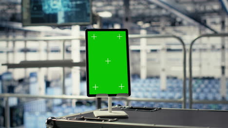 close up of mockup device in data center with supercomputers gear