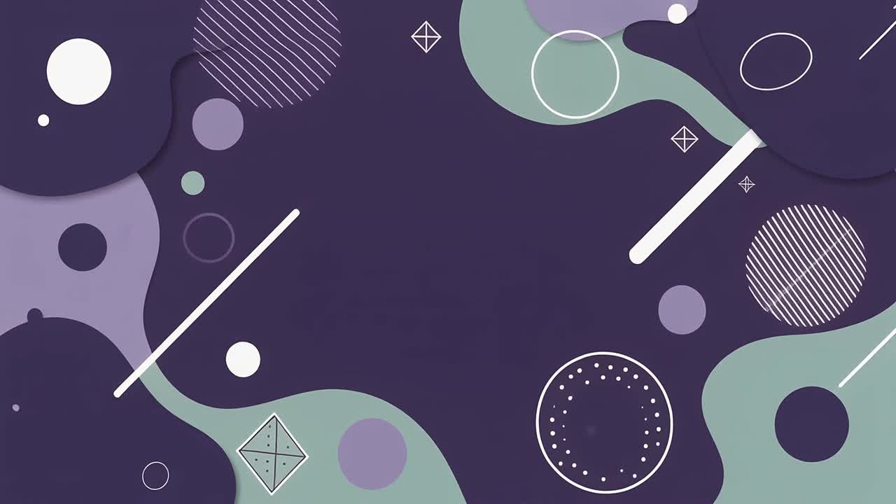 Dynamic Abstract Background with Moving Geometric Shapes