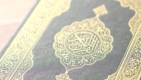 quran book cover detail