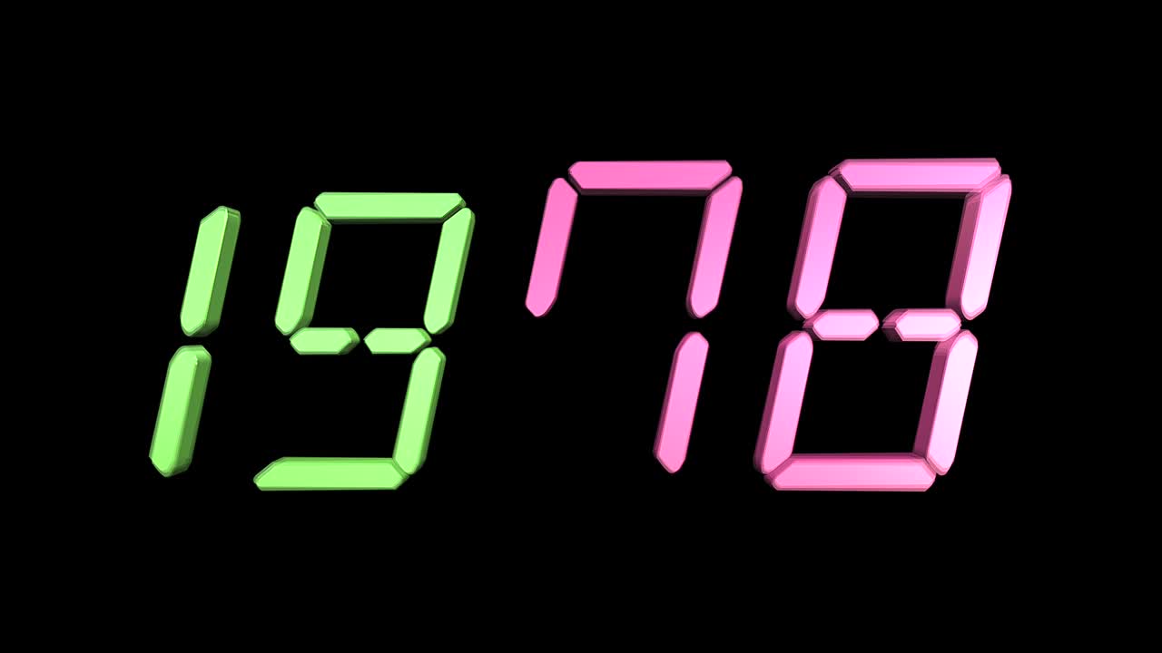 From 1970 To 2050 Black Background