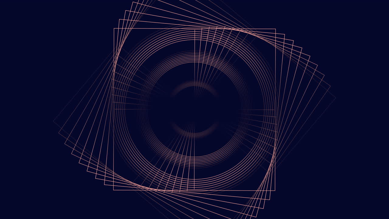 líneas futuristas en espiral y hélice en el espacio oscuro