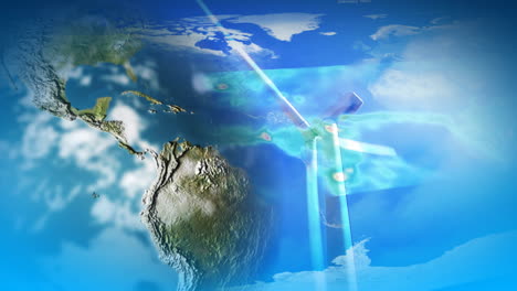 giro de la turbina eólica