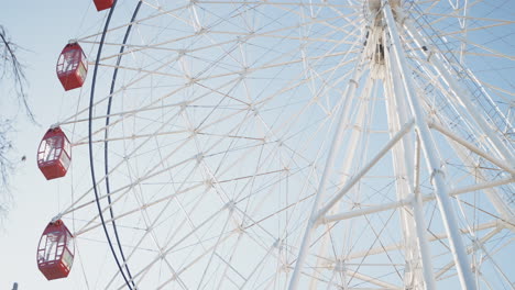 ferris wheel structure under a clear sky