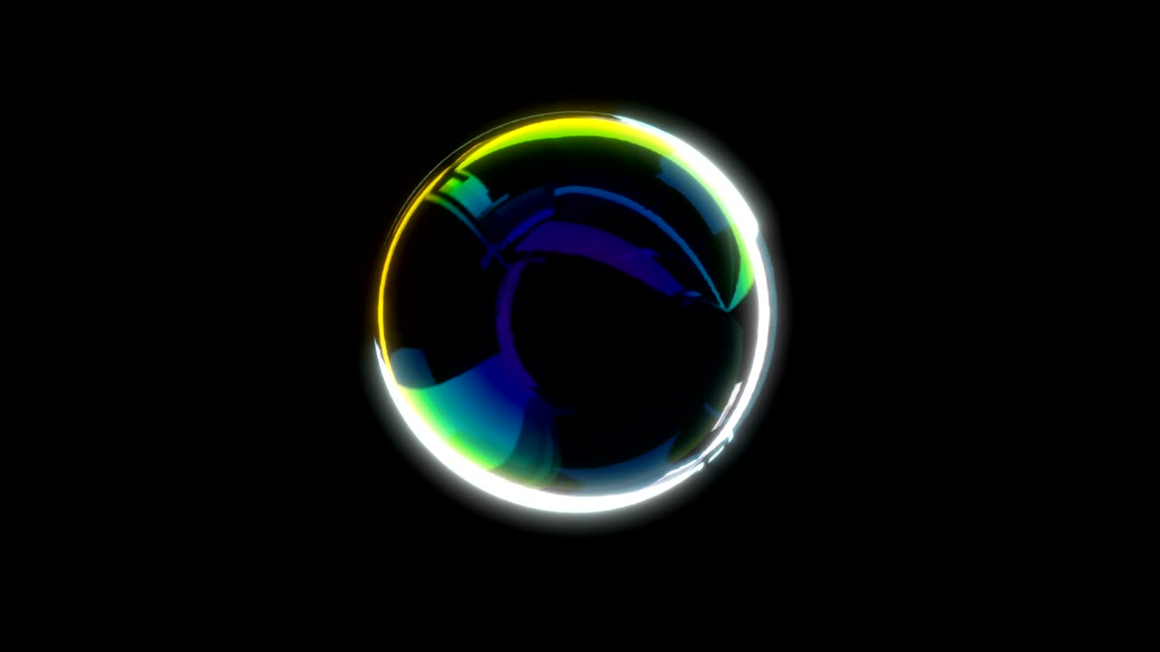 메타볼, 레인보우 버블, 유기형 유체 디자인, 4k