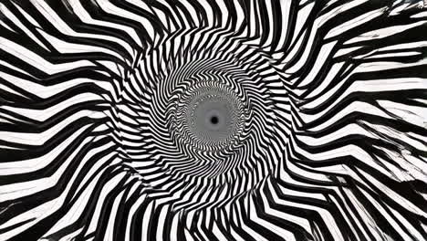 black and white hypnotic optical illusion vortex