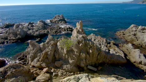 lloret de mar, beach. spain mediterranean. costa brava