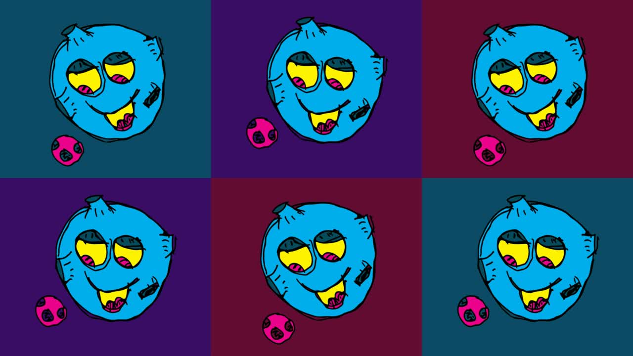 niños dibujando arte pop fondo sin costuras con el tema del planeta