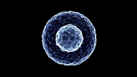 3d spheres morphing and rotating