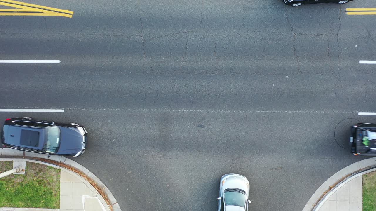 시속 교통량 의 공중 전망