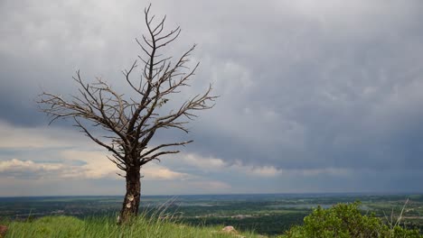 time lapse of storm formation over boulder, colorado