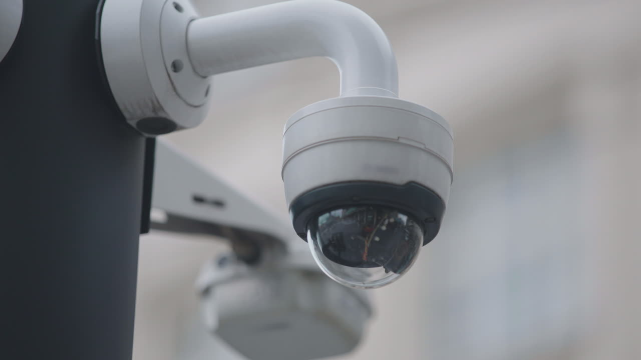 Security Camera on a Pole