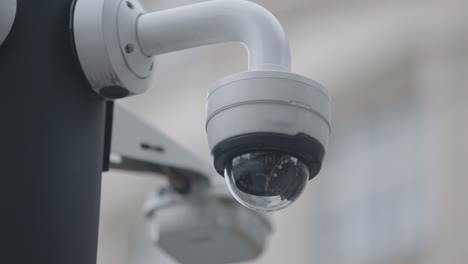 security camera on a pole