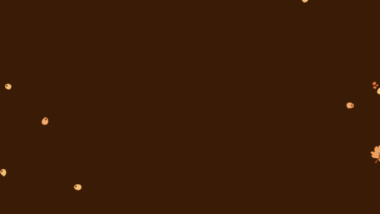 An animation of Flat design autumn background with leaves