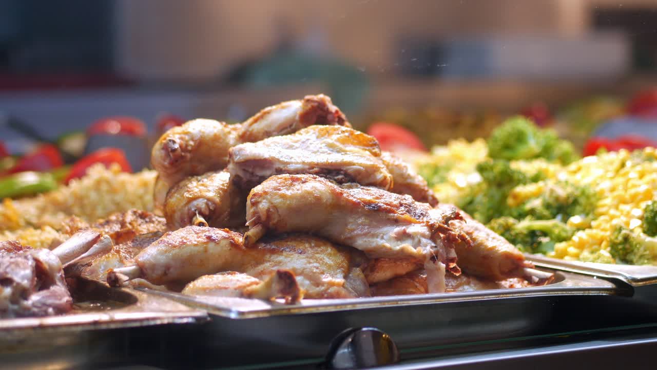 구운 과 채소 뷔페