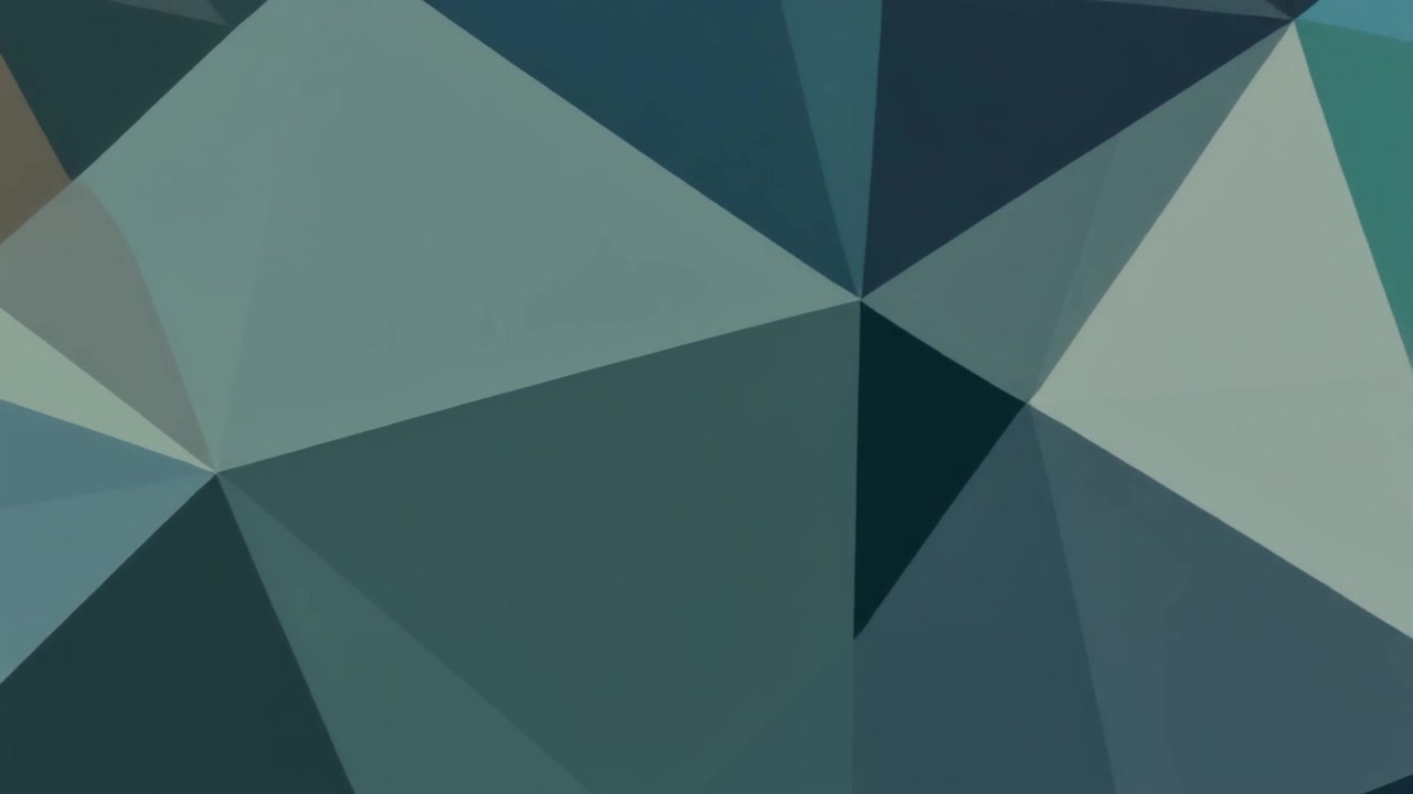 Abstract Geometric Background with Shifting Blue and Grey Triangles