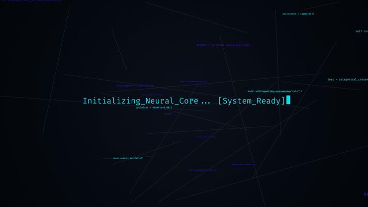 Artificial Intelligence Neural Network Initialization Code Animation