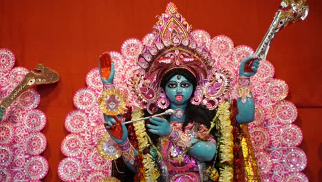 Diwali-is-one-of-the-biggest-festival-in-India,-Kali,-one-of-the-deities-of-Hindus,-is-worshiped-in-this-festival