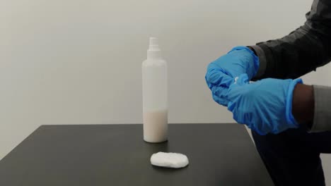african disinfecting-cleaning keys from corona virus.